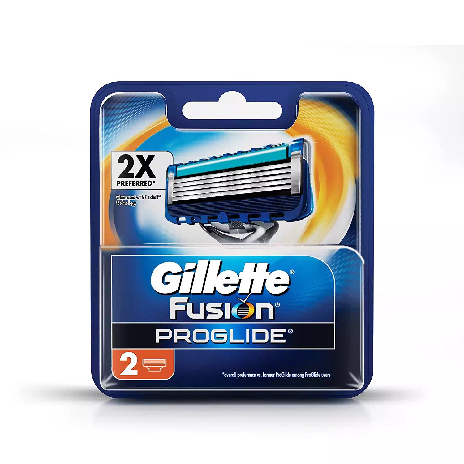 GILLETTE FUSION PROGLIDE CARTRIDGES 2 Nos
