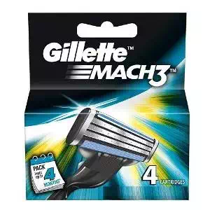 GILLETTE MACH 3 (CARTRIDGES) 4 Nos