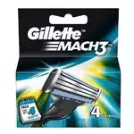 GILLETTE MACH 3 (CARTRIDGES) 4Nos