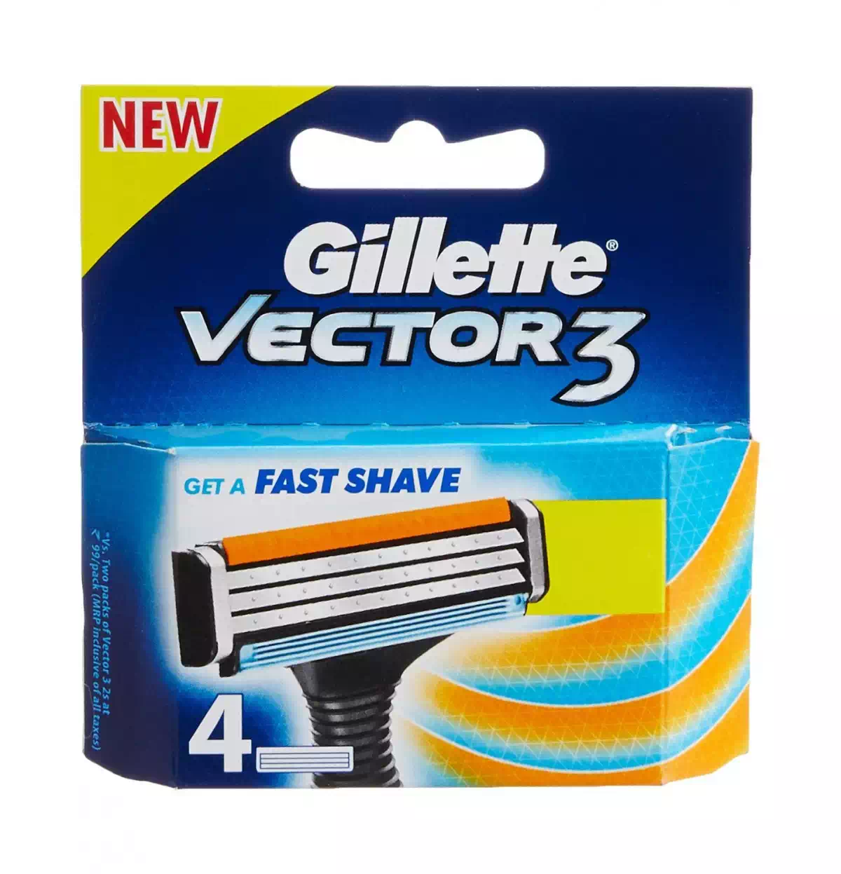 GILLETTE VECTOR 3 (CARTRIDGES) 4 Nos