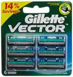GILLETTE VECTOR PLUS (CARTRIDGES) 6Nos