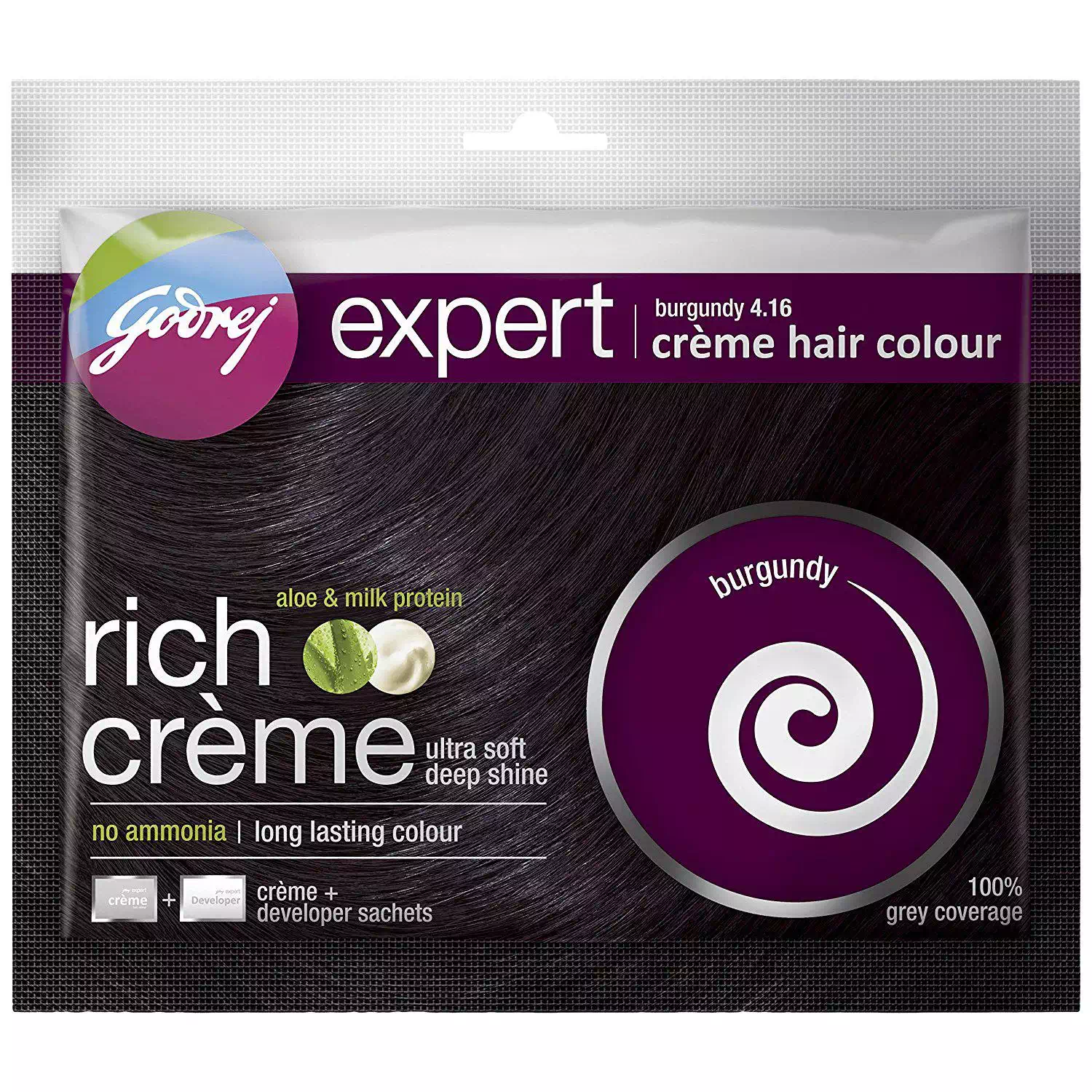 GODREJ EXPERT HAIR CREAM BURGUNDY4.16 (PKT) 20 gm