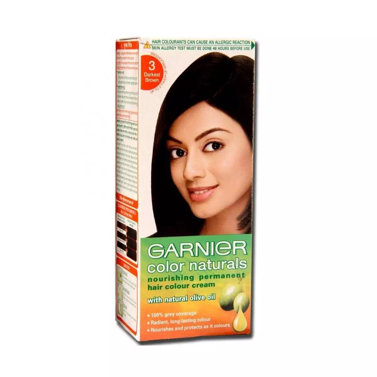 GARNIER COLOUR NATURALS DARKEST BROWN NO.3 70 gm