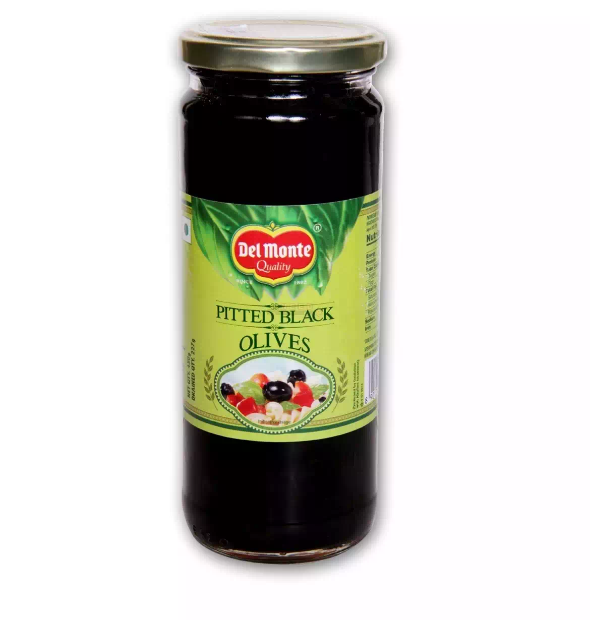 DEL MONTE OLIVES PITTED BLACK 450 gm