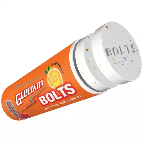 GLUCOVITA ORANGE BOLTS 18 gm