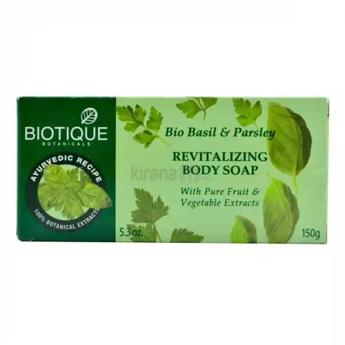 BIOTIQUE BASIL & PARSLEY SOAP 150 gm