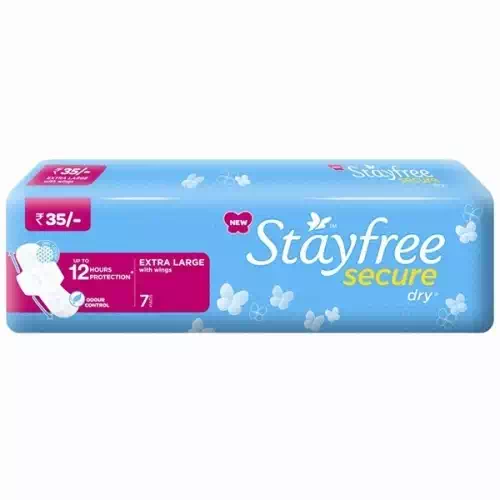 STAYFREE SECURE DRY WINGS (X-LARGE) 7 Nos