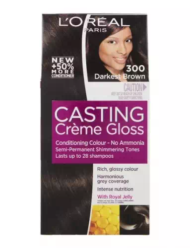 LOREAL CASTING CREME GLOSS DARKEST BROWN NO.300 87.5 gm