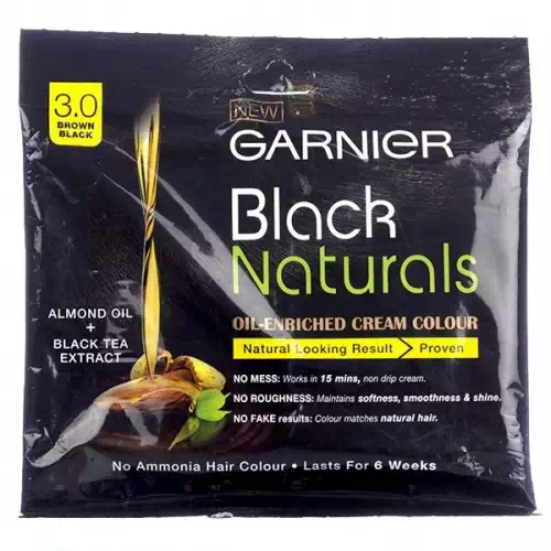 GARNIER BLACK NATURAL BROWN BLACK NO.3 (PKT) 20 gm