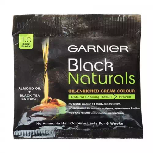 GARNIER BLACK NATURAL DEEP BLACK NO.1 (PKT) 20 gm