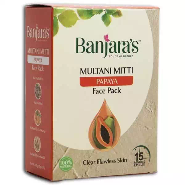 BANJARAS MULTANI MITTI PAPAYA FACE PACK 50 gm