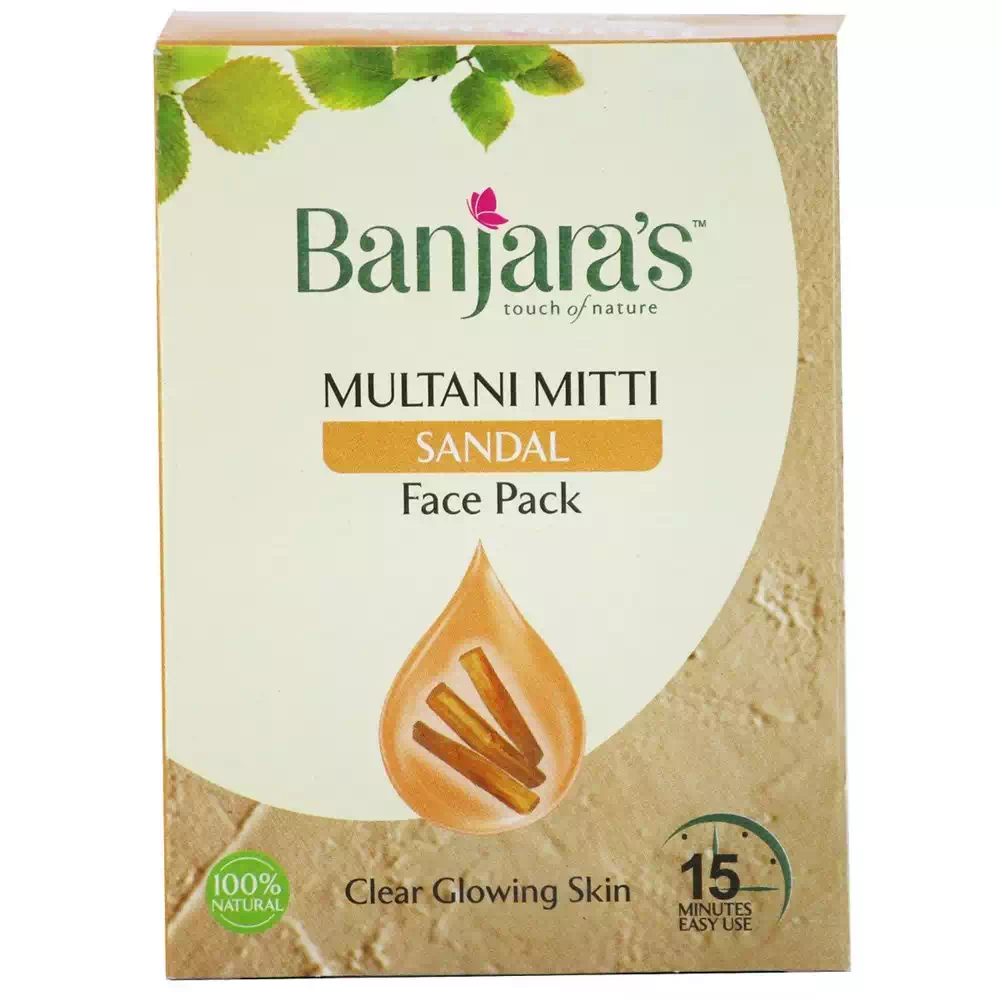 BANJARAS MULTANI MITTI SANDAL FACE PACK 50 gm