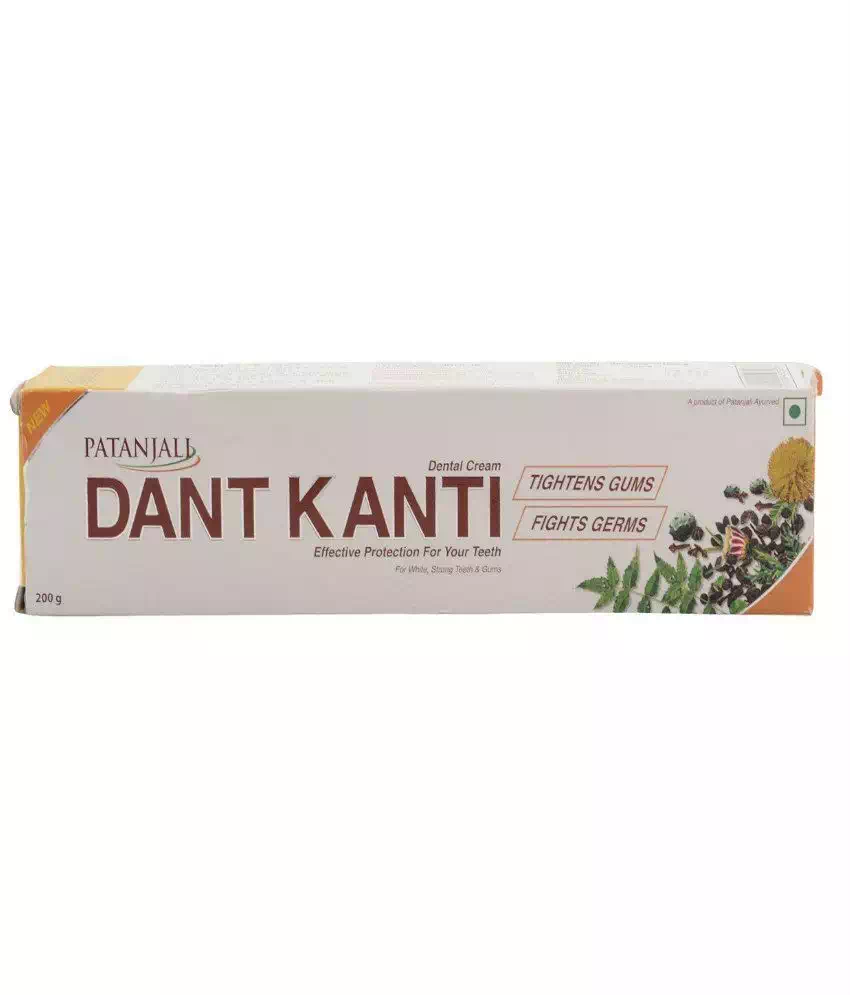 PATANJALI DANT KANTI DENTAL CREAM TOOTH PASTE 200 gm