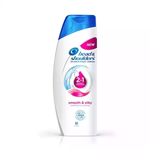 HEAD&SHOULDERS 2IN1 SMOOTH&SILKY SHAMPOO+CONDITIONER 180 ml