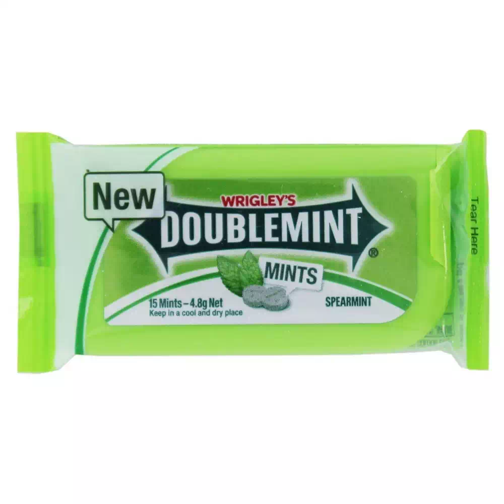 WRIGLEYS DOUBLEMINT SPEARMINT 4.8 gm