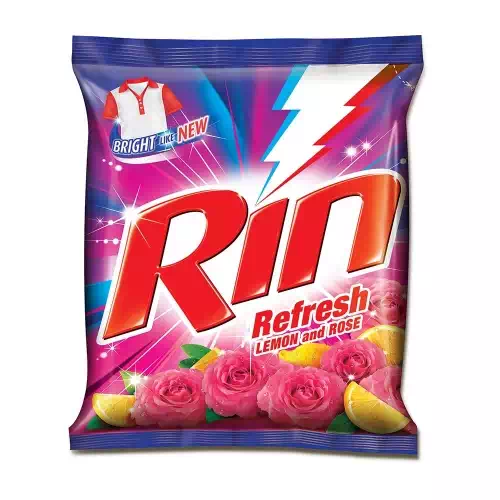 RIN  LEMON & ROSE DETERGENT POWDER 500 gm