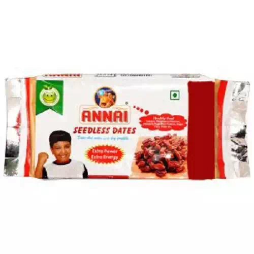 ANNAI SEEDLESS DATES POUCH 500 gm