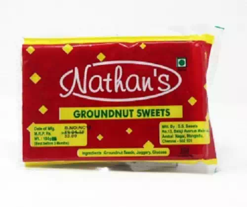 NATHANS GROUNDNUT SWEETS 100 gm