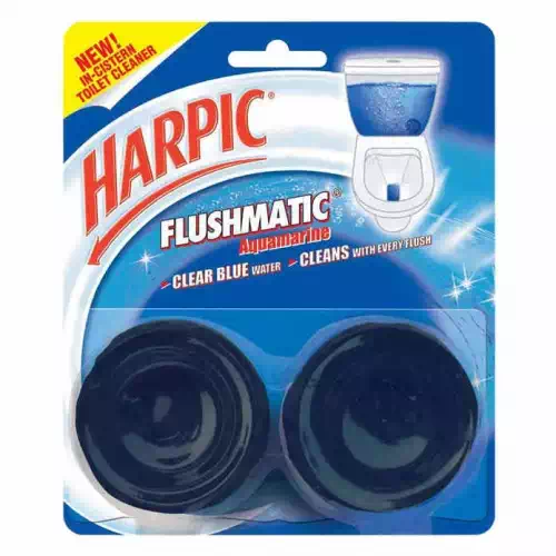 HARPIC FLUSHMATIC AQUAMARINE CISTERN TOILET CLEANER (BLUE) 100 gm