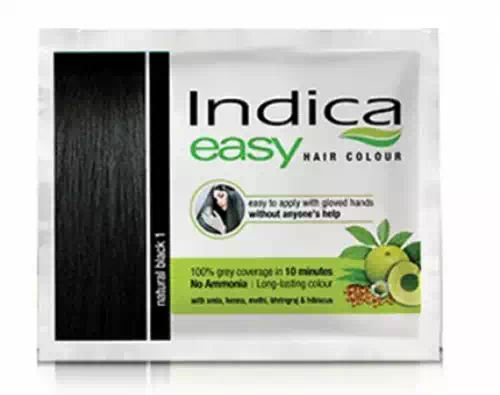 INDICA HERBAL HAIR COLOUR NATURAL BLACK 5 gm
