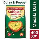 Saffola masala curry and pepper oats