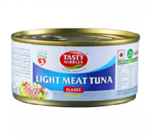 TASTY NIBBLES LIGHT MEAT TUNA FLAKES IN WATER 185 gm