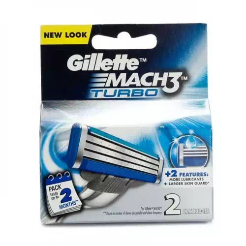 GILLETTE MACH 3 TURBO (CARTRIDGES) 2 Nos