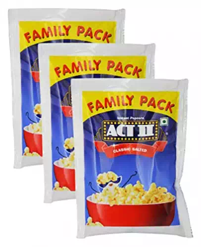 ACT II POPCORN CLASSIC SALTED 3x60GM SET PACK 60 gm