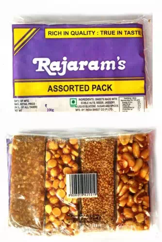 RAJARAMS ASSORTED BARS 100 gm