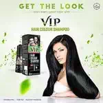 VIP HAIR COLOUR SHAMPOO (BLACK) 180ml