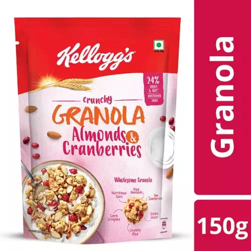 KELLOGG S CRUNCHY GRANOLA ALMONDS&CRANBERRIES  150 gm