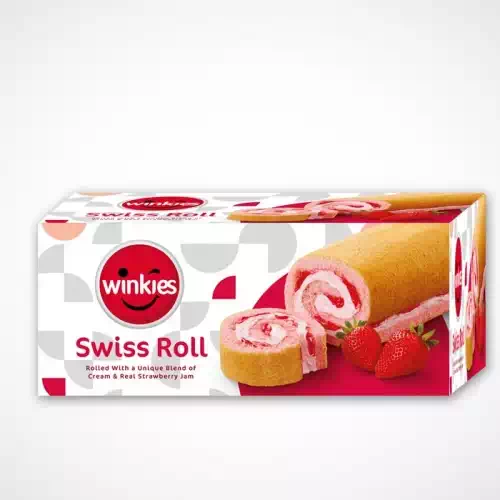 WINKIES  SWISS ROLL  STRAWBERRY JAM 185 gm