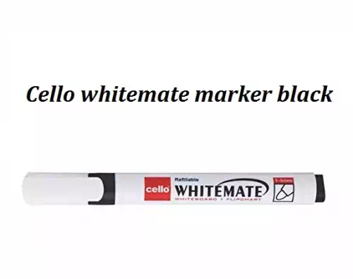 CELLO WHITEMATE MARKER BLACK 1 Nos