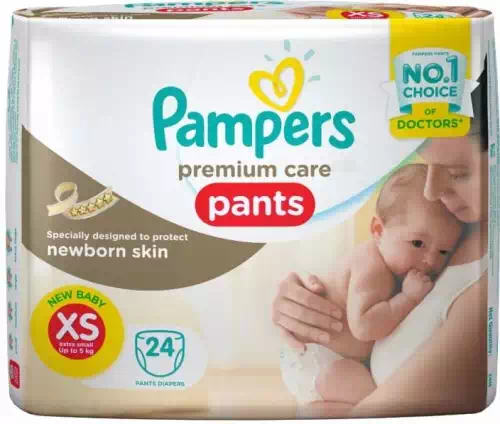 PAMPERS PREMIUM CARE PANTS XS 24 Nos