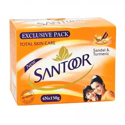SANTOOR SANDAL SOAP 4x150GM SET PACK 150 gm
