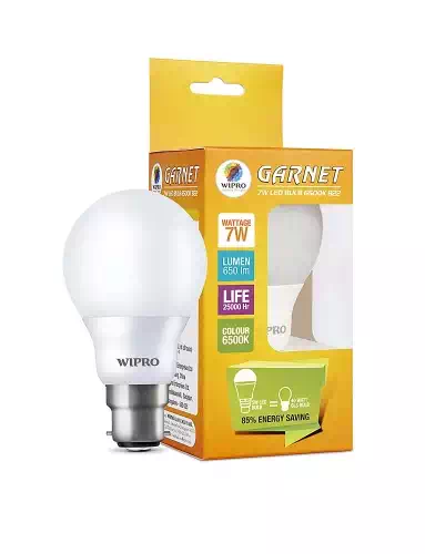 WIPRO GARNET LED BULB 7WATTS 1 Nos