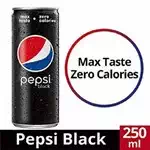 PEPSI BLACK TIN 250ml