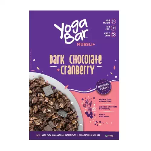 YOGA BAR MUESLI DARK CHOCOLATE CRANBERRY 400 gm