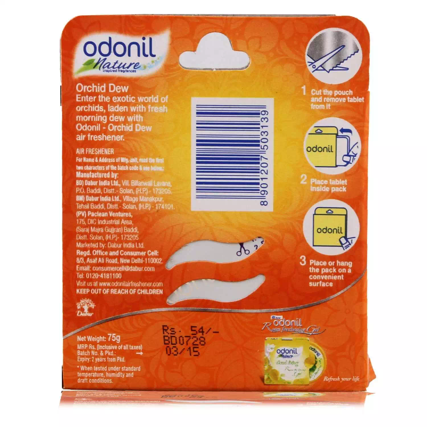 ODONIL AIR FRESH ORCHID DEW 50 gm