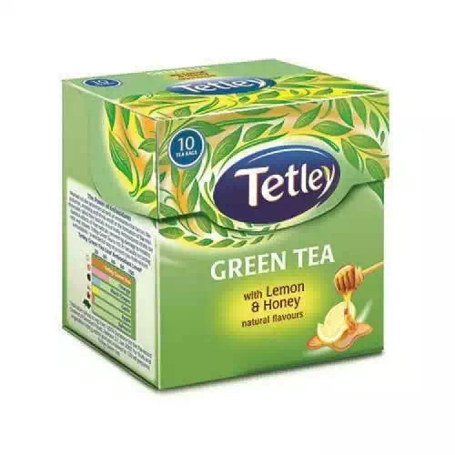 TETLEY GREEN TEA BAG (LEMON & HONEY) 10 Nos
