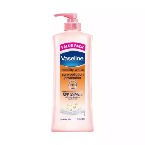 VASELINE HEALTHY WHITE SUN POLLUTION PROTECTION SPF 30 PA++ LOTION 400 ml