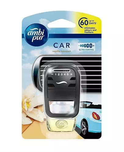 AMBIPUR VANILLA BOUQUET CAR AIR FRESHNER SET 7.5 ml