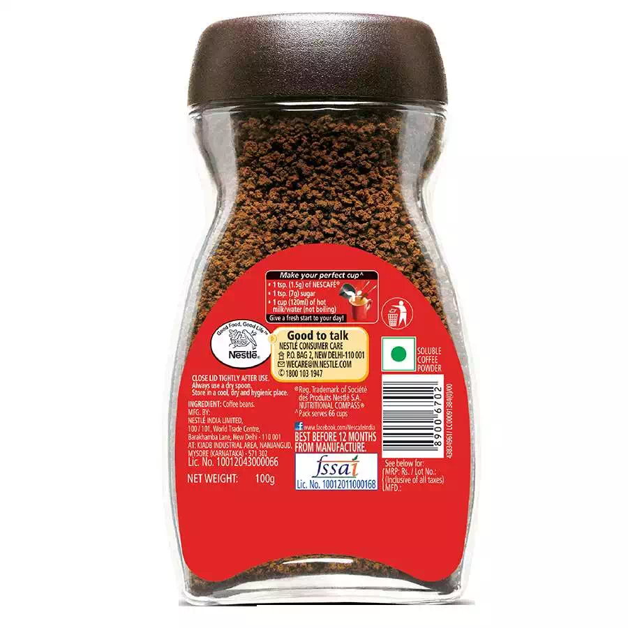 NESCAFE CLASSIC BOTTLE 100 gm