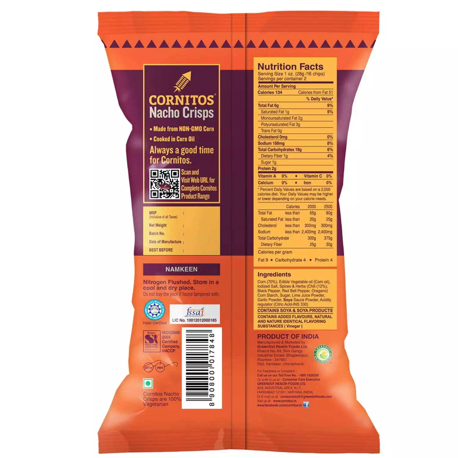 CORNITOS PERI PERI 60 gm