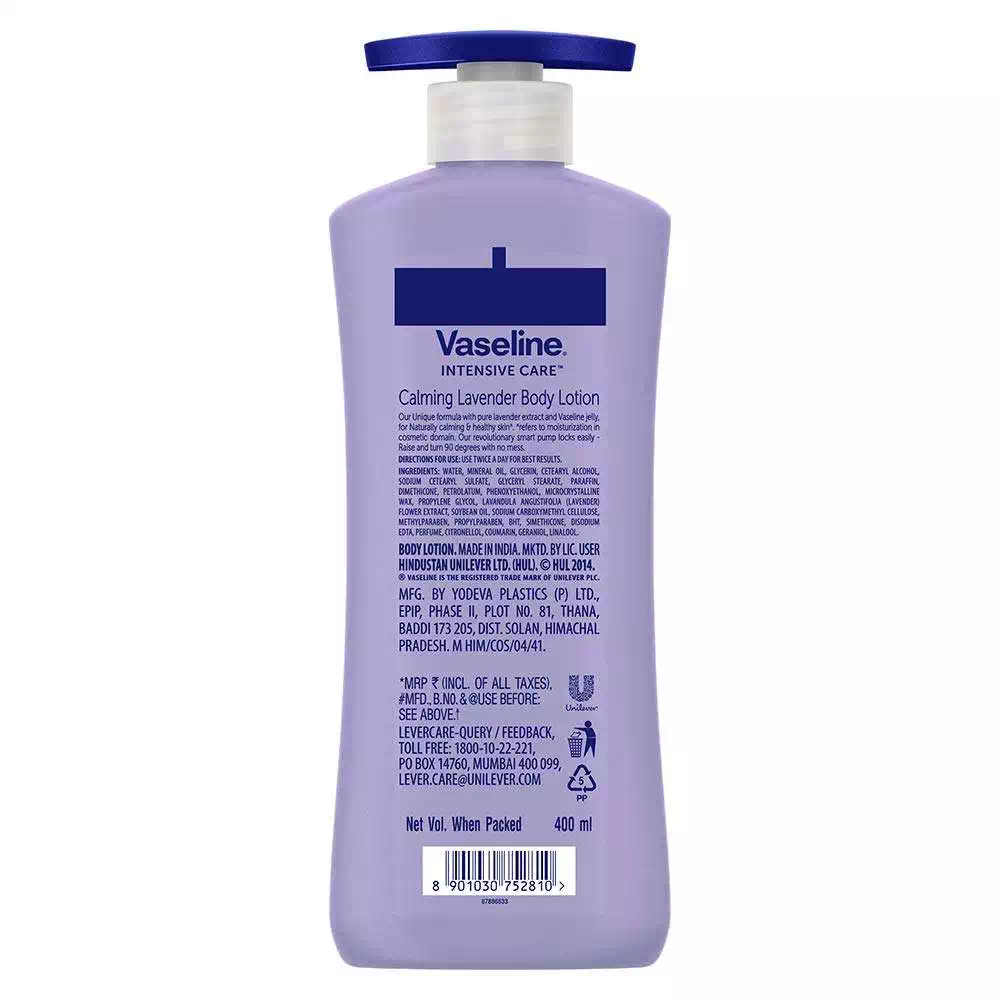 VASELINE INTENSIVE CARE CALMING LAVENDER BODY LOTION 400 ml