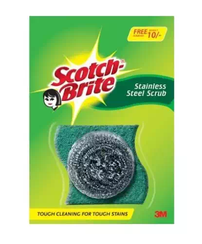 SCOTCH BRITE STAINLESS STEEL SCRUB 1 Nos