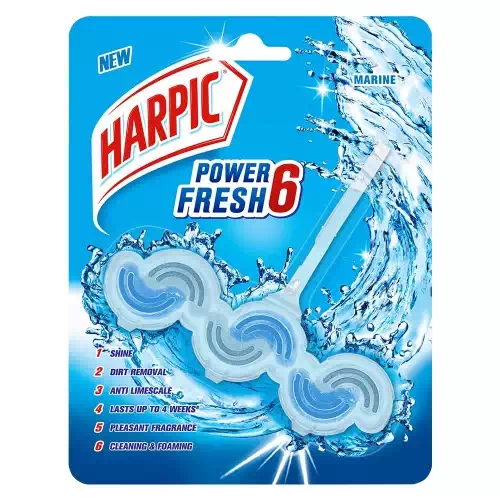 HARPIC POWER FRESH6 TOILET RIM BLOCK MARINE 39 gm