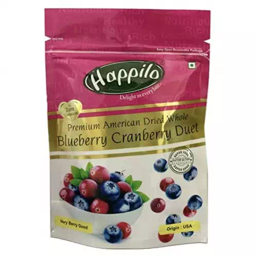 HAPPILO AMERICAN BLUEBERRY CRANBERRY DUET 200 gm