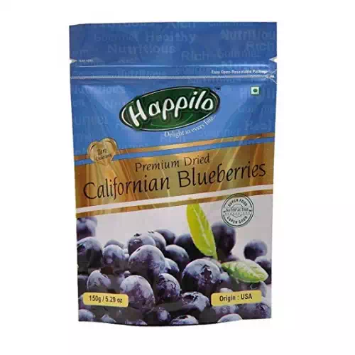 HAPPILO PREMIUM DRIED BLUEBERRIES 150 gm