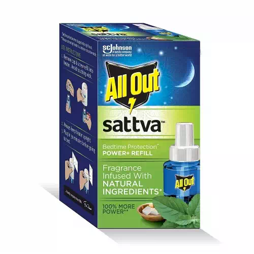 ALL OUT SATTVA NATURAL POWER+REFILL 45 ml